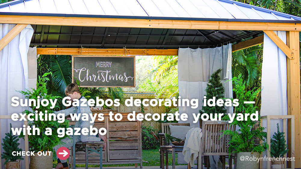 Sunjoy Gazebos decorating ideas — exciting ways to decorate your yard with a gazebo