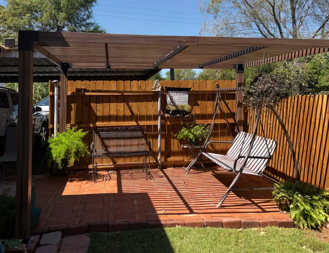 10x12 Modern Metal Pergola Kit