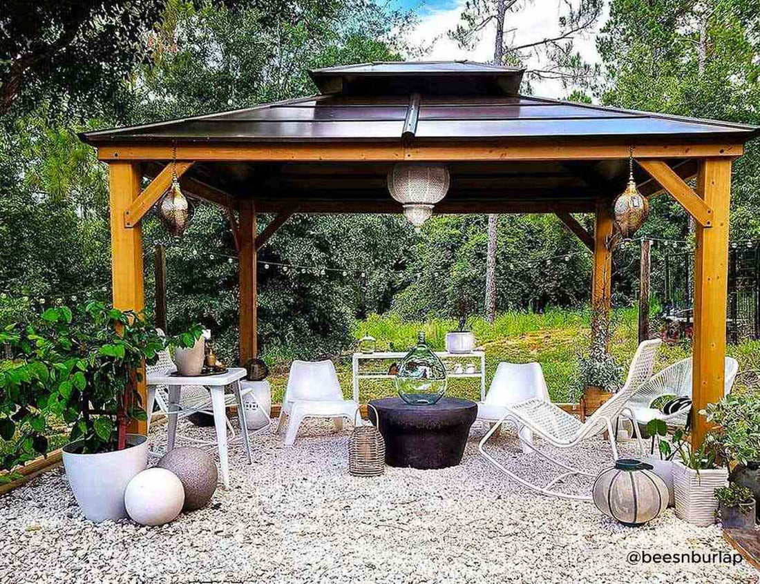 Create Privacy in Your Outdoor Space with SUNJOY Gazebo