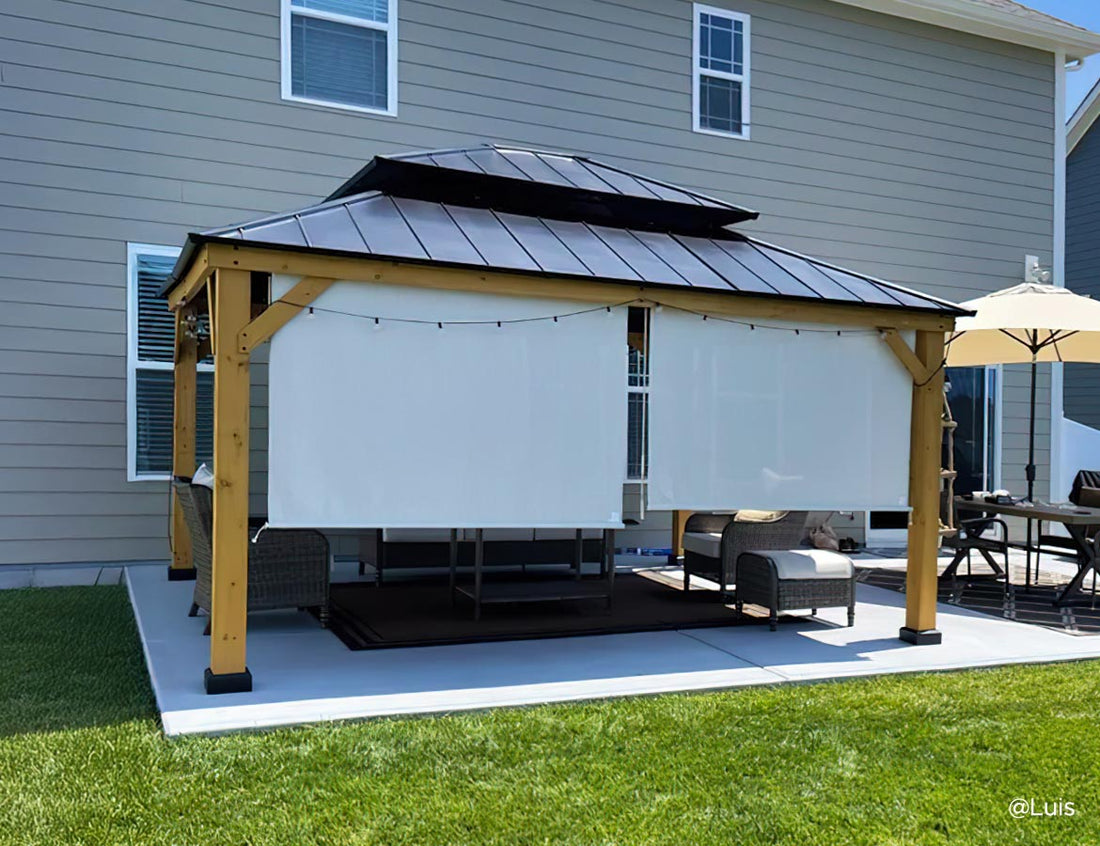 Patio Wooden Hardtop Gazebo