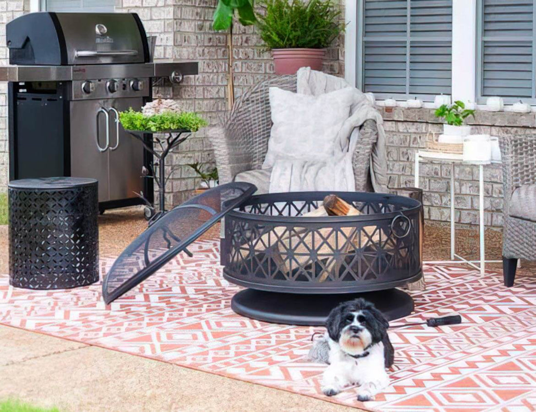 30 Inch Metal Patio Fire Pit