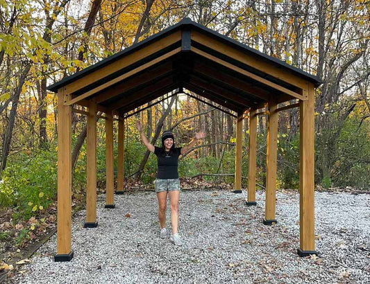 Wooden Carport for Backyard