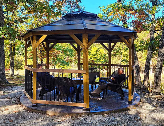 13x13 Octagon Wood Patio Gazebo