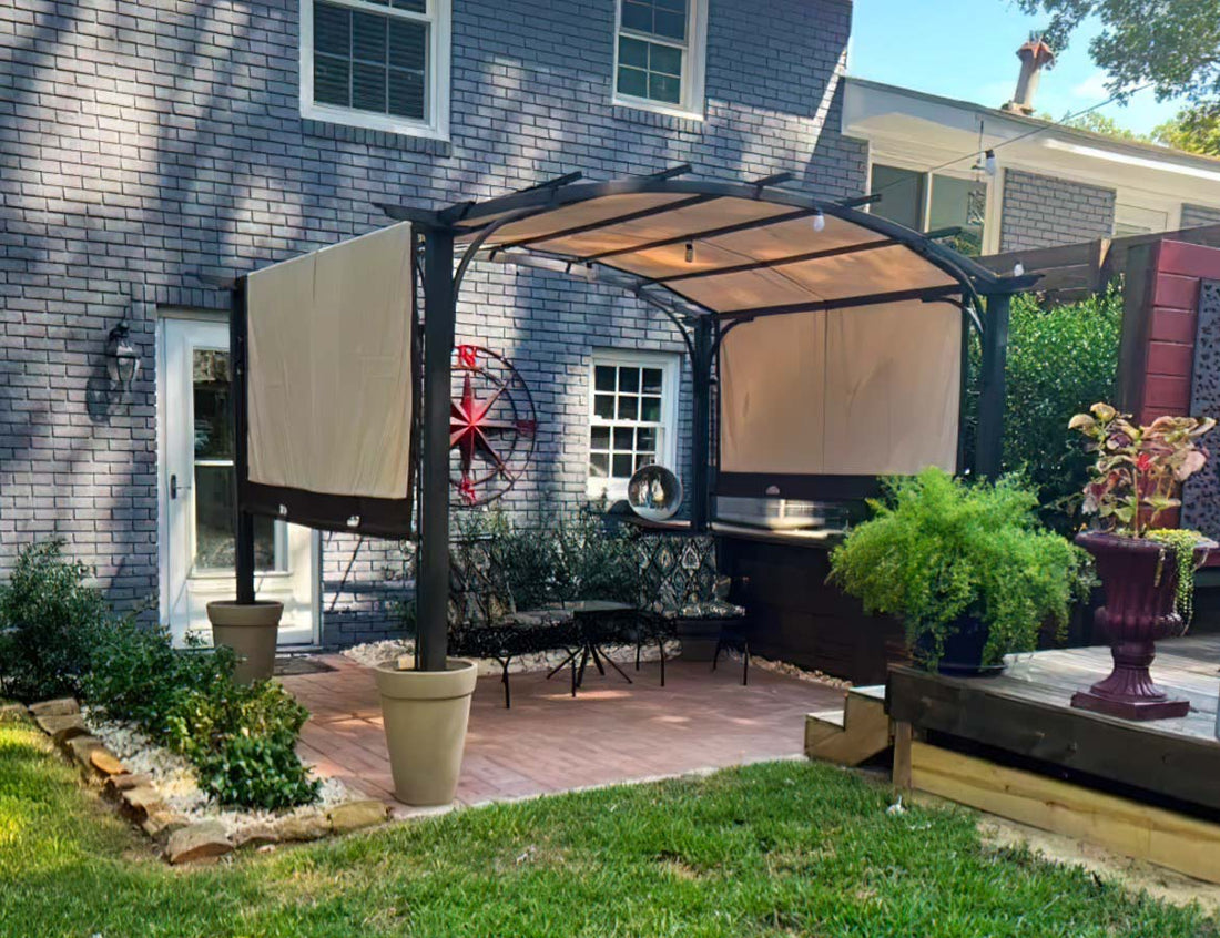 Metal Arched Pergola Kits 