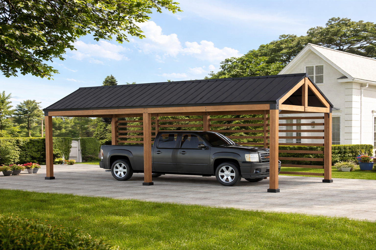 Carports – Heavy-Duty Vehicle Protection & Covered Storage