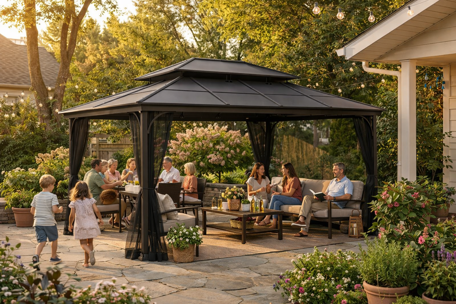 Metal Hardtop Gazebos by Sunjoy