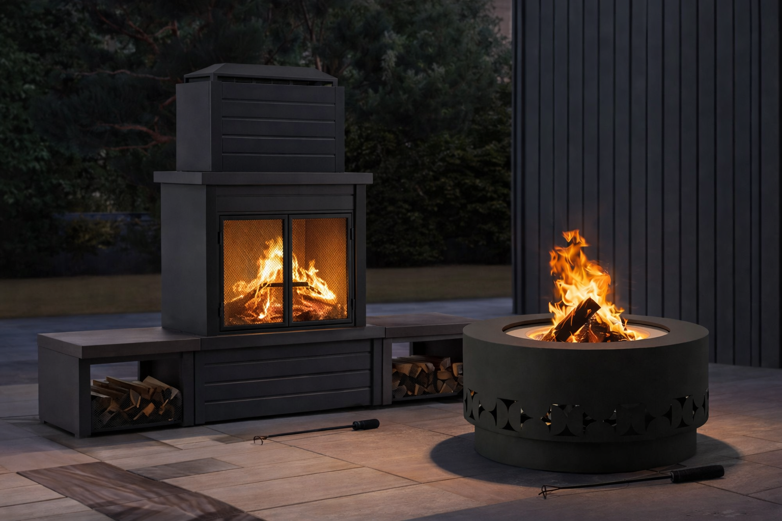 Fire Pits & Outdoor Fireplaces – Warmth, Style & Smokeless Comfort