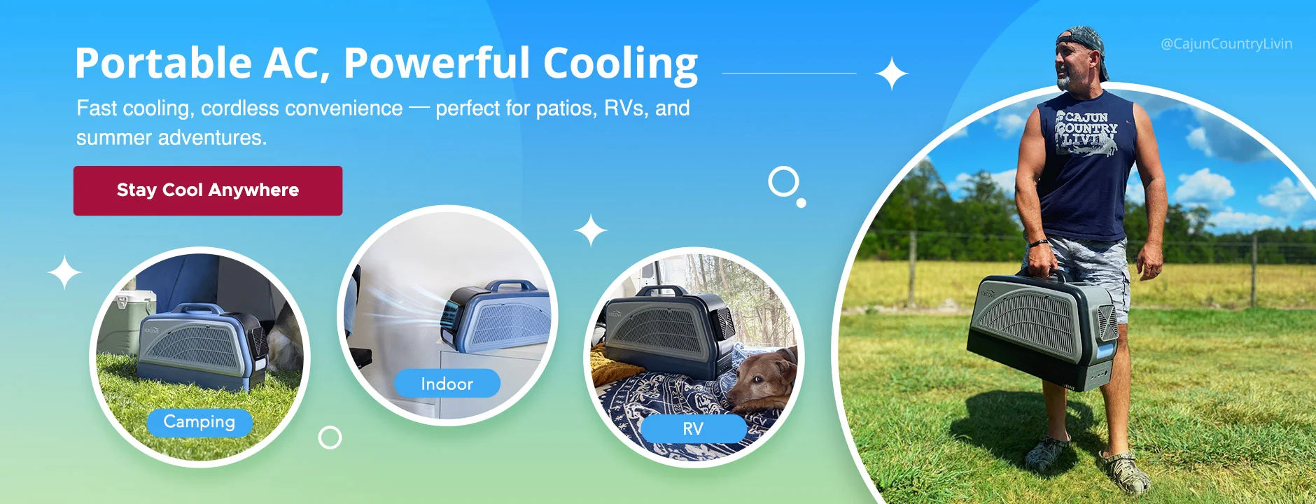 SUNJOY Portable Air Conditioner for Patio & Tents