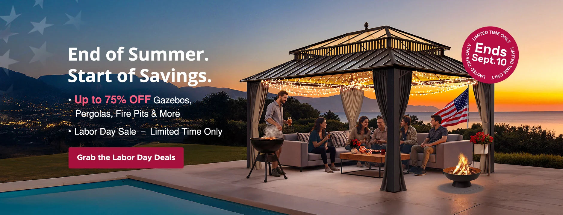 Celebrate Labor Day with kingston Gazebo Kit