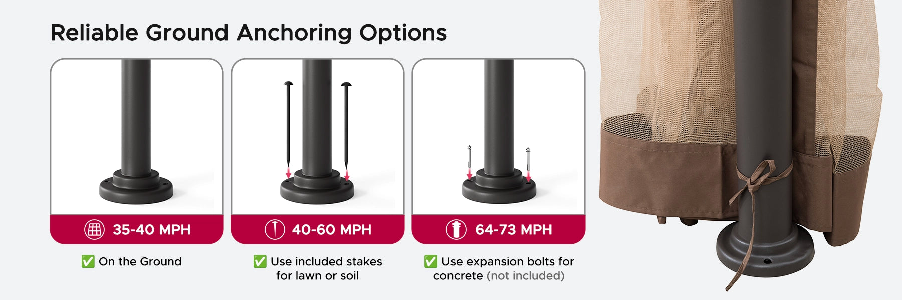 SUNJOY 10x13 Steel Outdoor Canopy Gazebo with Netting