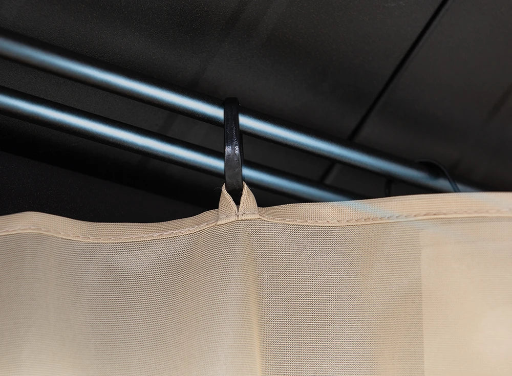 SUNJOY 10x12 Patio Steel Gazebo with Vented 2-Tier Metal Roof and Netting