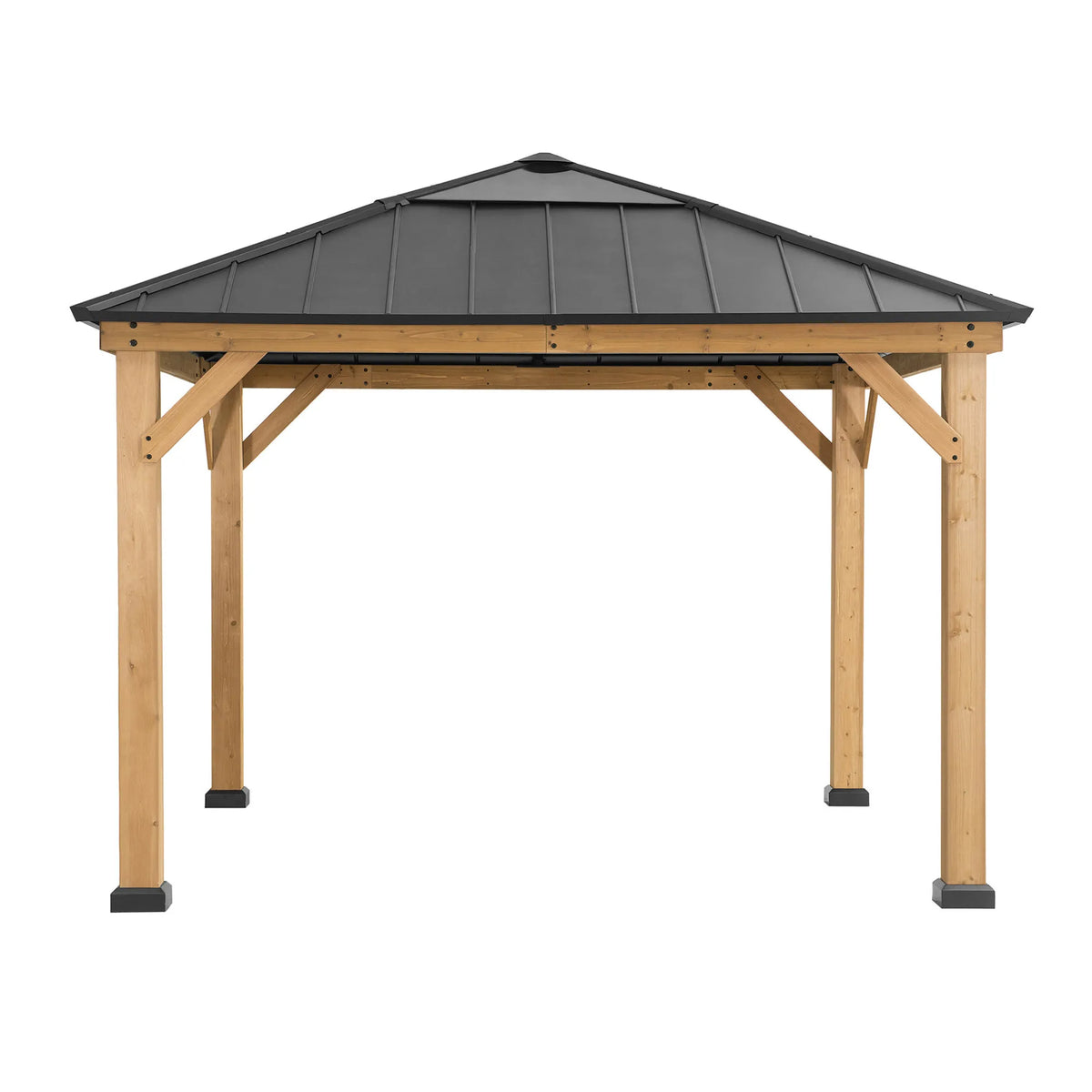 PIRIN Skylight Cedar Wooden Gazebo 3.36m x 3.36m