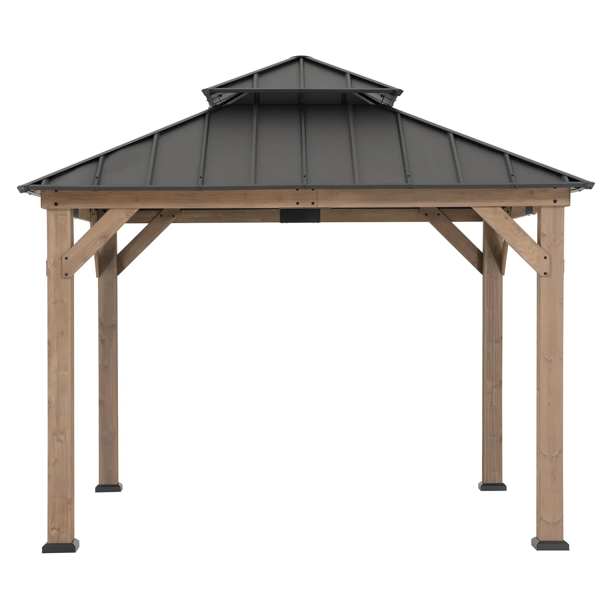 Hampton Double-Roof Cedar Gazebo, 11x11
