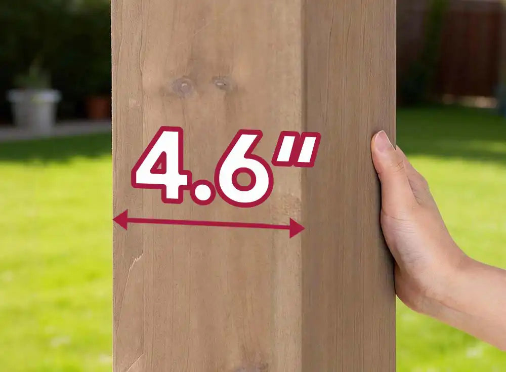 SUNJOY 11x11 Wooden Frame Backyard Hardtop Gazebo with Ceiling Hook - Standard Warm Cedar