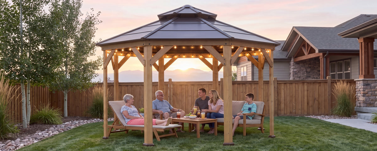 Sunjoy octagonal gazebo 13x13