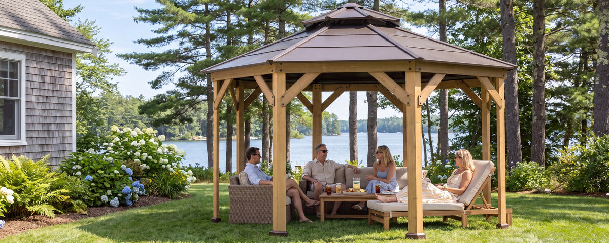 Sunjoy octagonal gazebo 13x13
