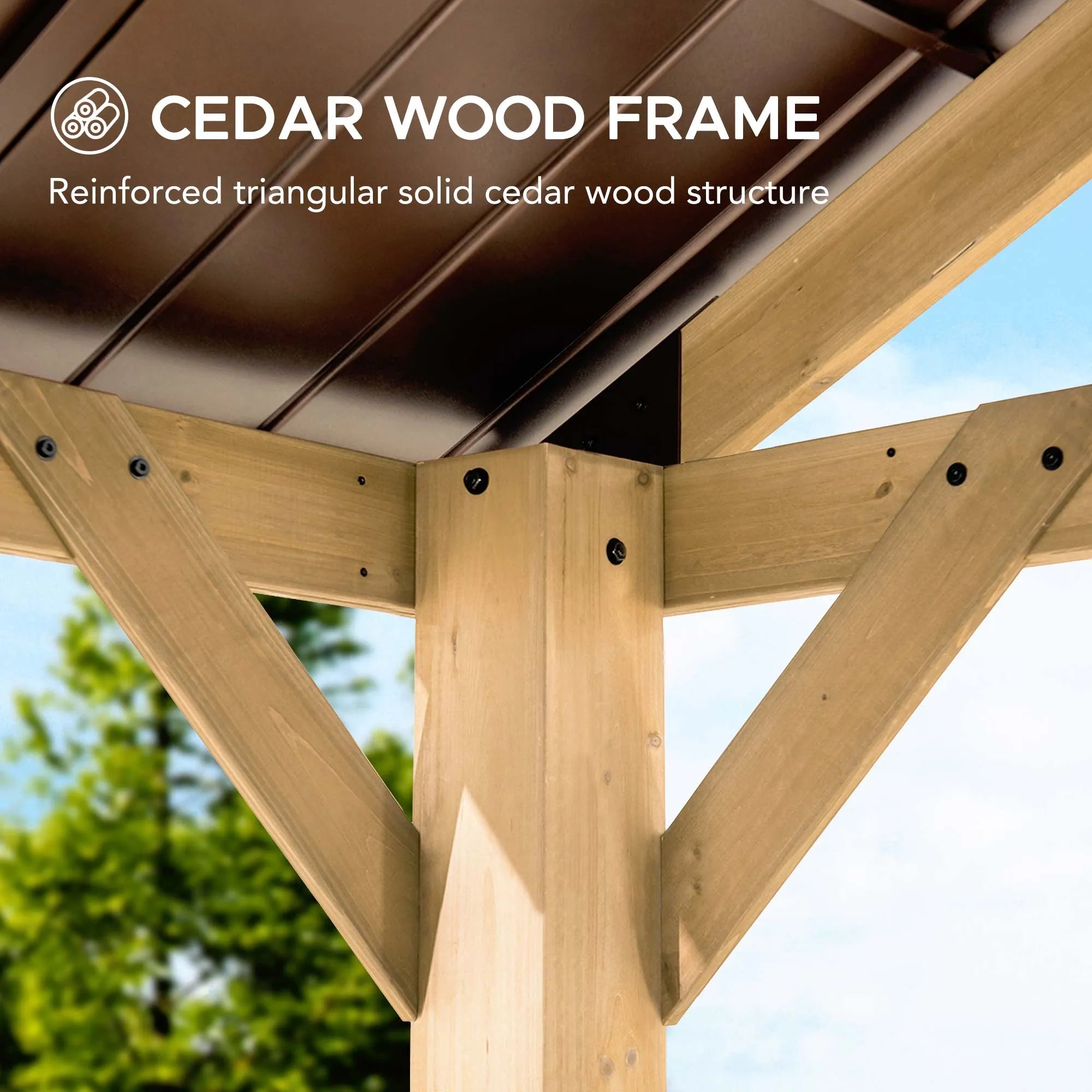 SUNJOY 13x15 Gable Roof Gazebo - Thumbnail 5