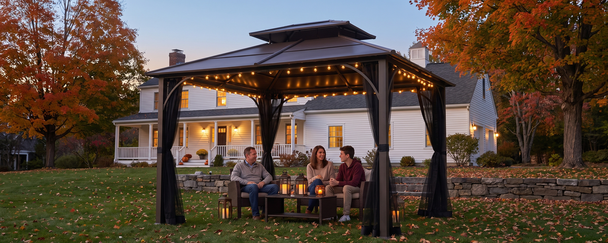 Sunjoy 10x12 hardtop gazebo