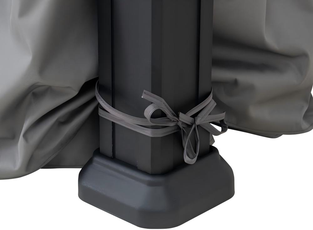 SUNJOY 10x10 Hardtop Gazebo with Aluminum Frame, Netting, and Curtain