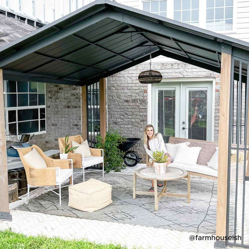 Sunjoy Wooden Gazebo Kits for Sale Pavilion for Outdoor Backyard Patio