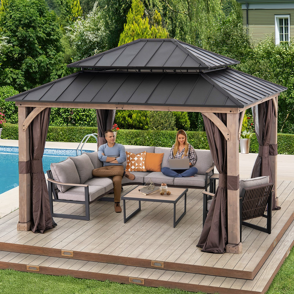 Sunjoy Outdoor Structures: Gazebos, Pergolas, Sheds | SUNJOY