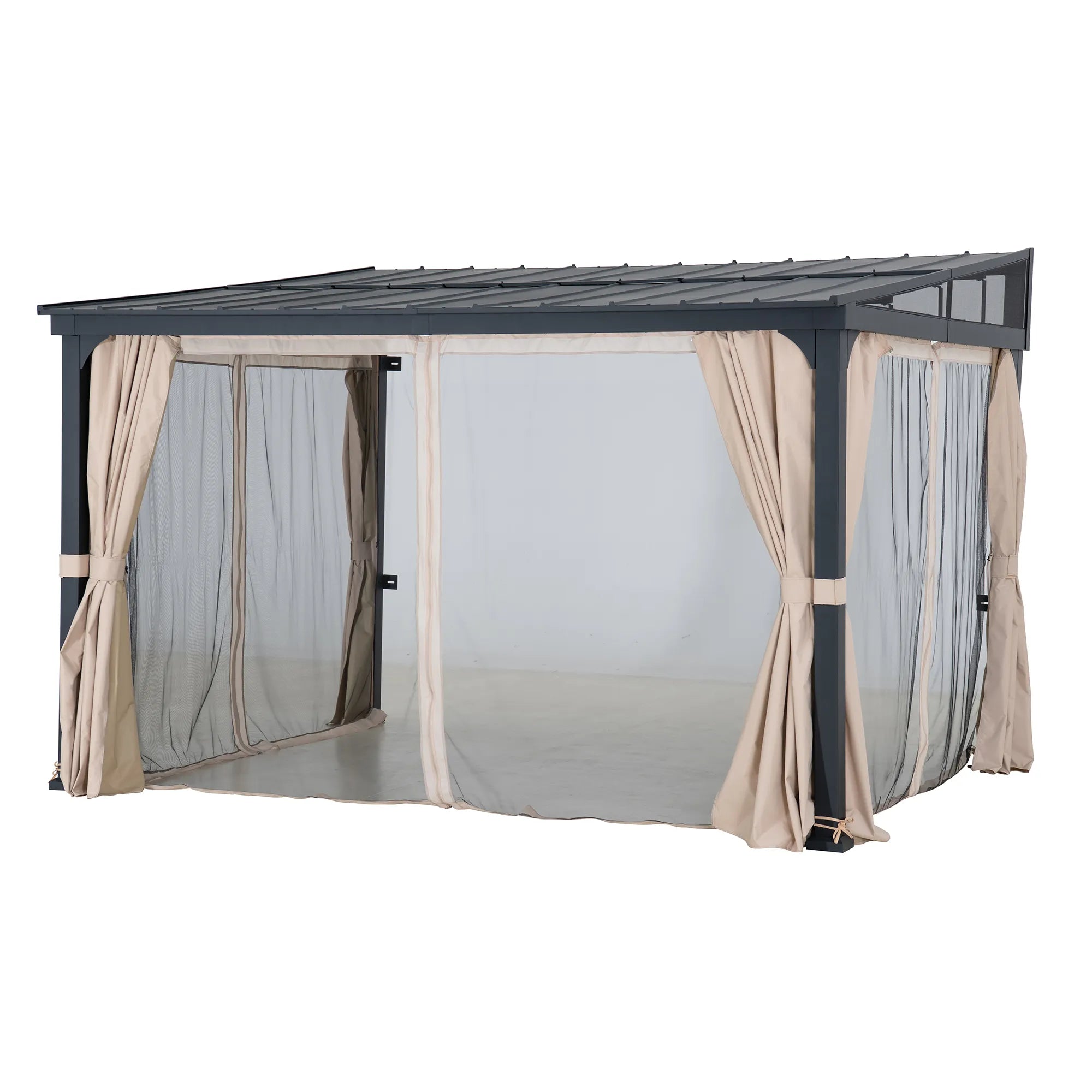 Vista Hardtop Wall-Mounted Gazebo, 10x12