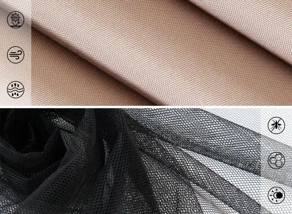 SUNJOY 10x12 Metal Roof Wall Mounted Gazebo, Lean to Gazebo with Curtain and Netting