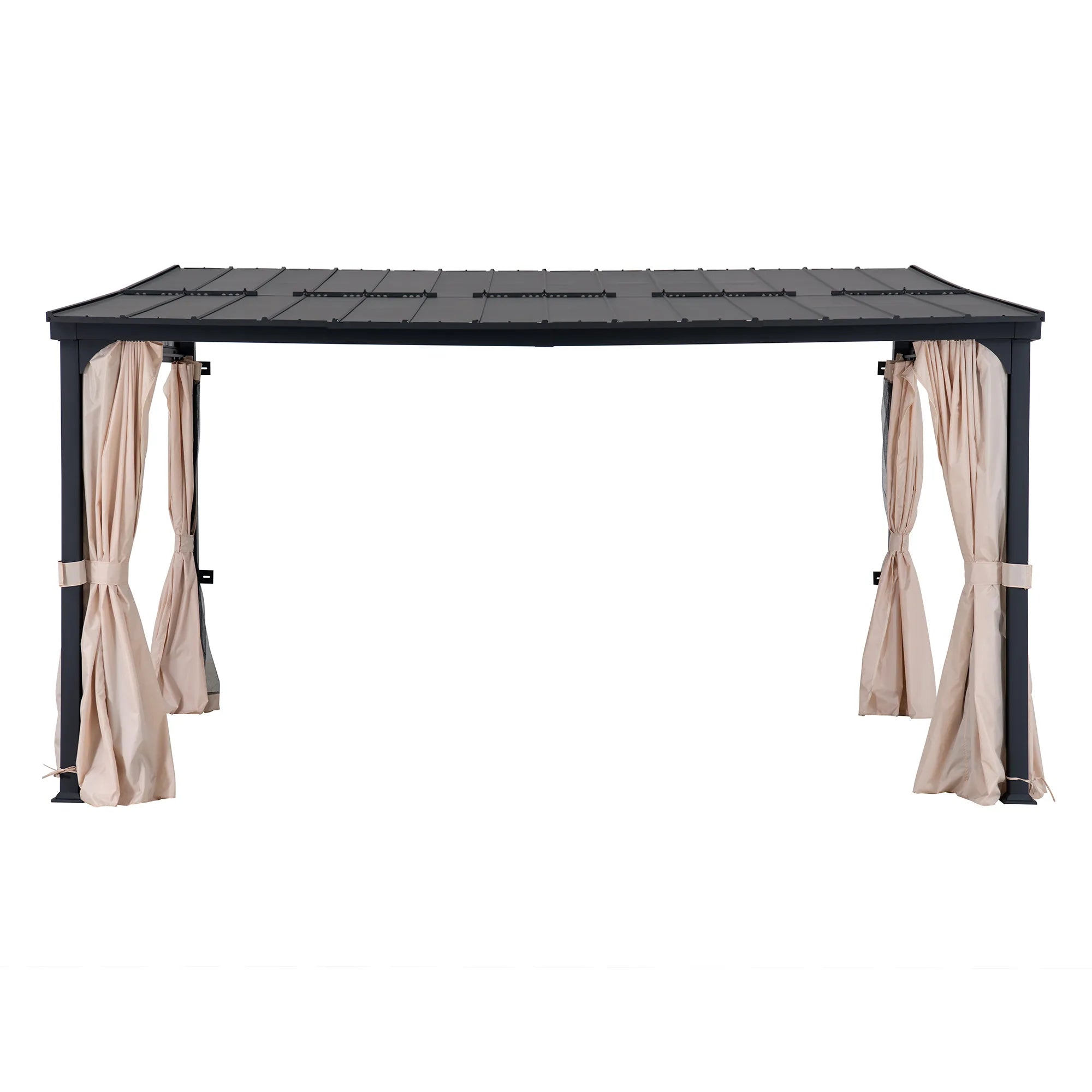 Vista Hardtop Wall-Mounted Gazebo, 12x14