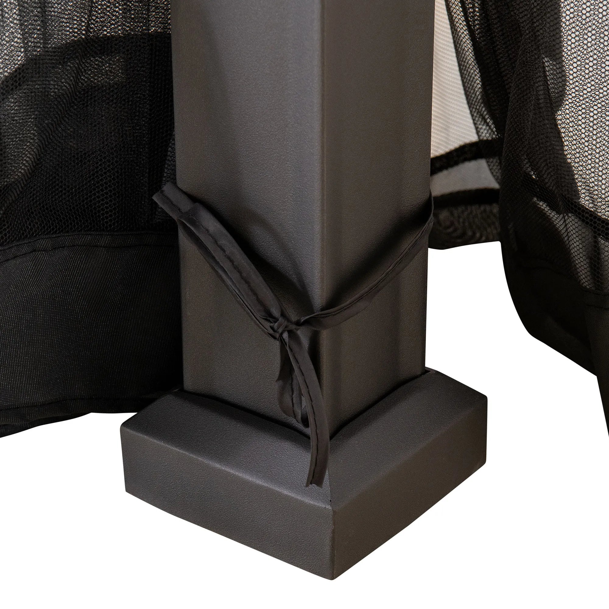 SUNJOY 10x12 Heavy-Duty Hardtop Gazebo with Mosquito Netting & Wood-Look Beams