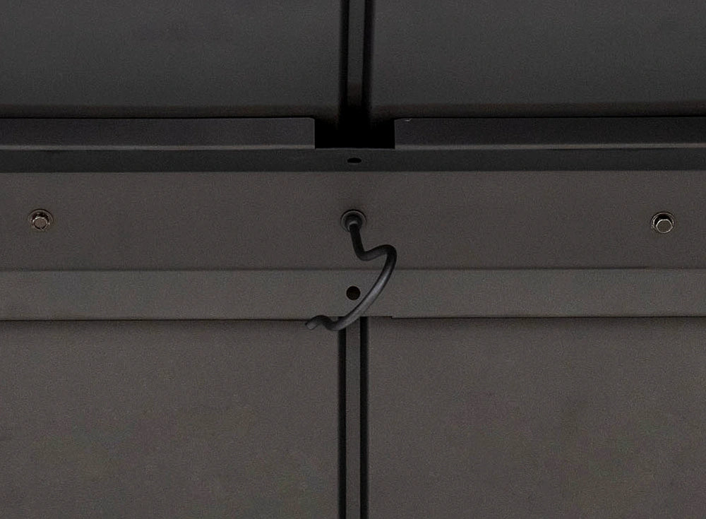 SUNJOY 10x12 Heavy-Duty Hardtop Gazebo with Mosquito Netting & Wood-Look Beams