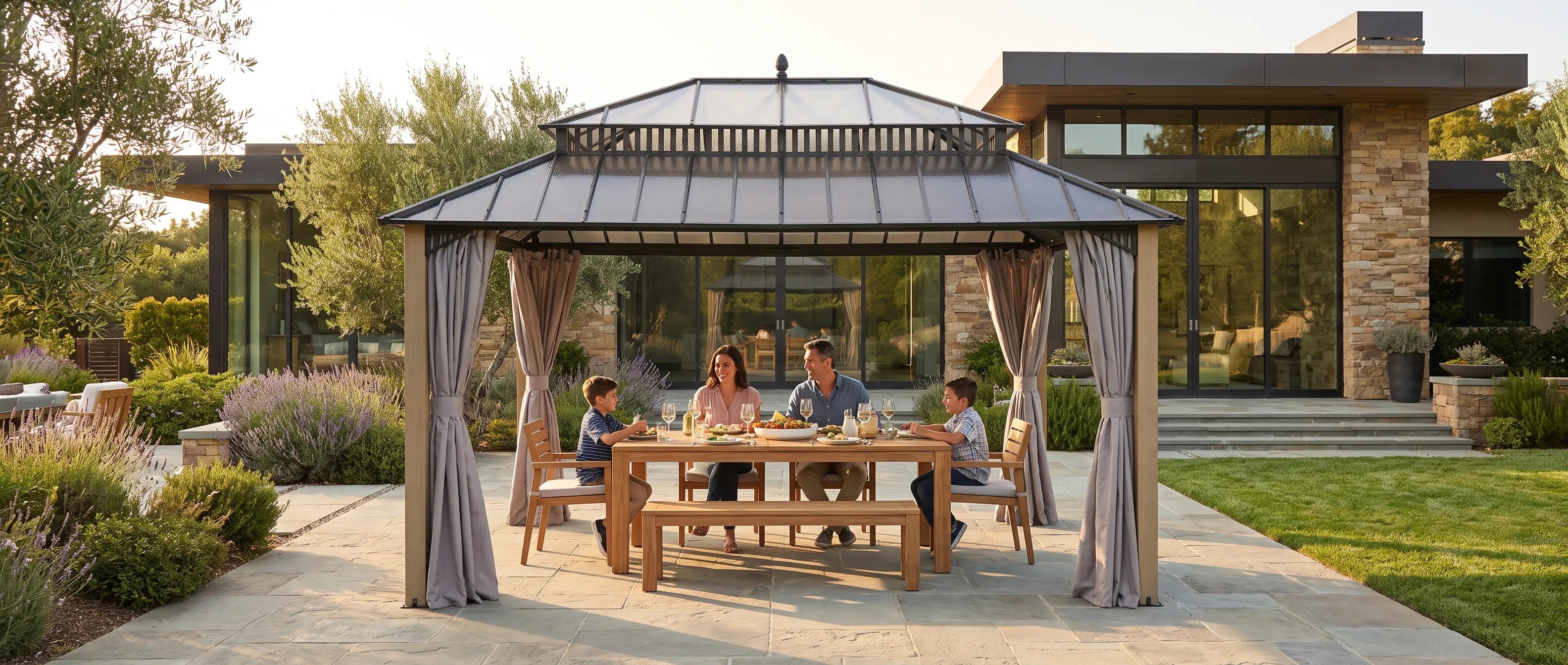 Feature Banner - Kingston Horizon PC-Vent Cedar Gazebo