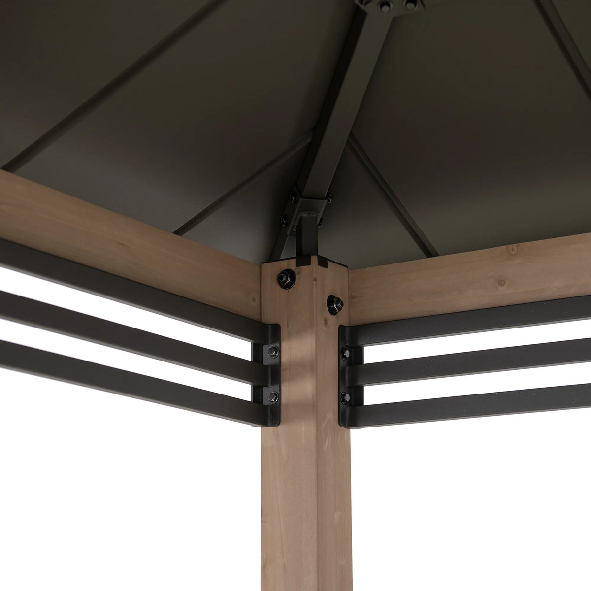 Pro-Grill Timber Fenced Solar Station, 8x12 - Brown