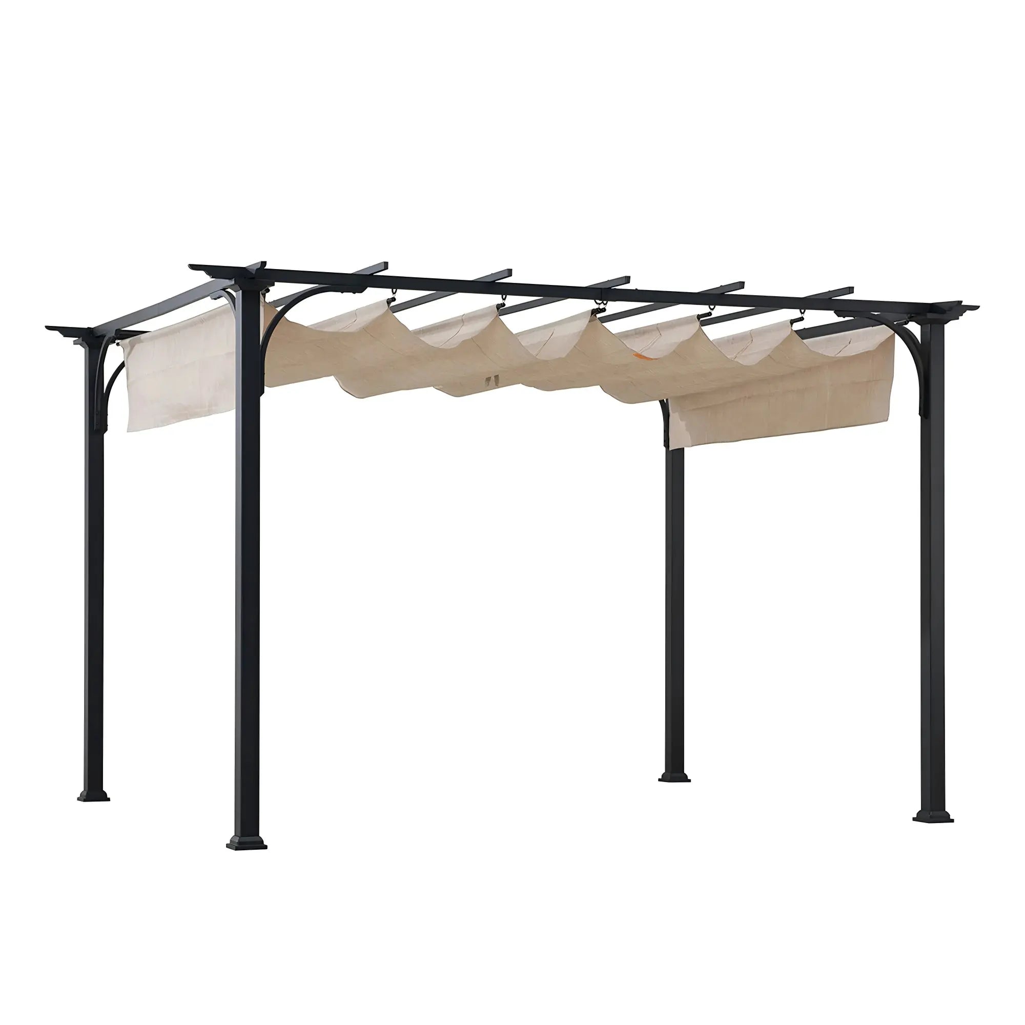 Linear Retractable Steel Pergola, 9x12