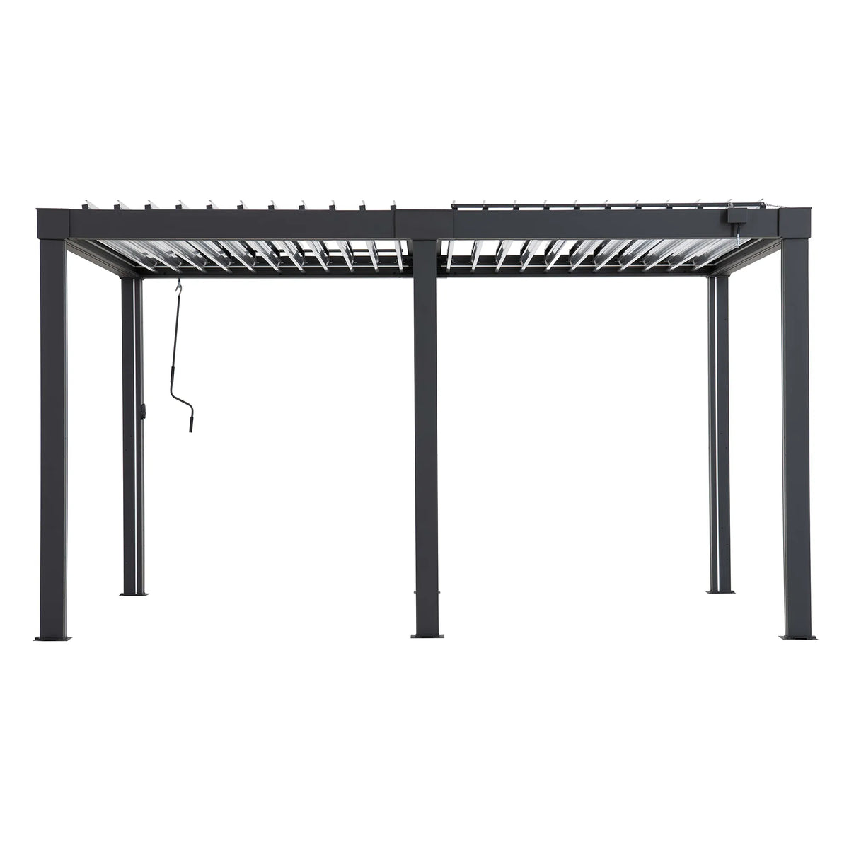 MATTERHORN Solar Illuminated Louvered Pergola Integrated Drainage 3.06m x 4.06m