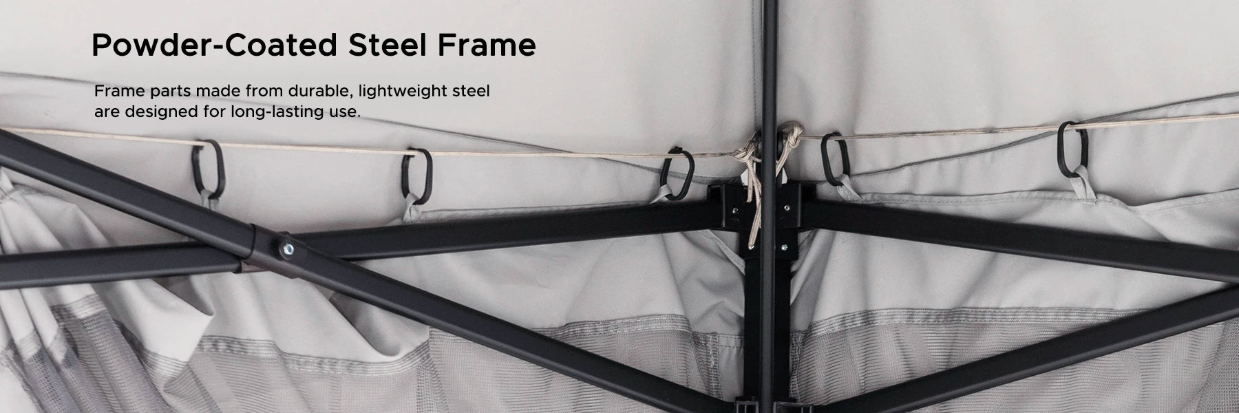 SUNJOY 11x11 Pop Up Gazebo Tent with Netting and Carry Bag - Light Gray