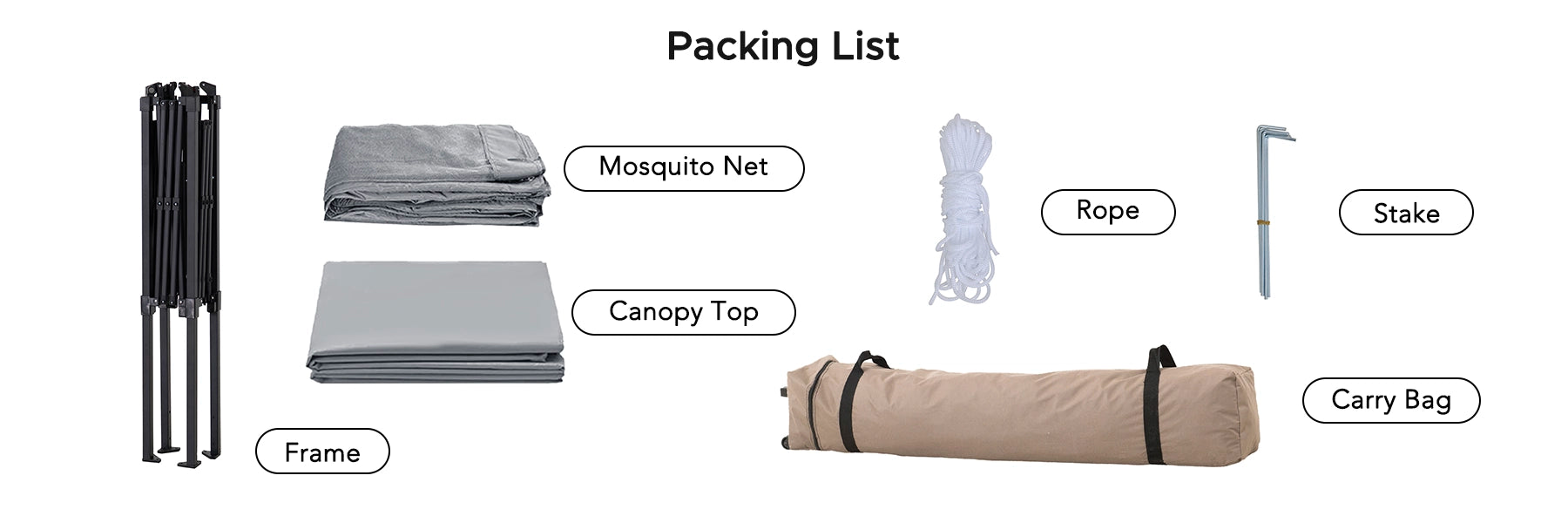 SUNJOY 11x11 Pop Up Gazebo Tent with Netting and Carry Bag - Light Gray