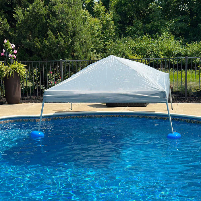 10x10 Gazebo Floating Pool Canopy for Instant Shade - SUNJOY