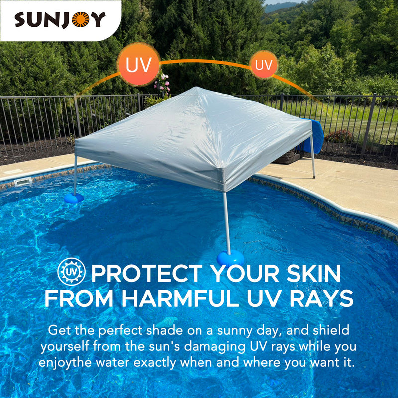 Sunjoy Pool Float with Canopy | Canopy Pool Float Pool Floating Canopy