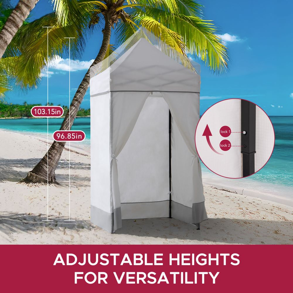 SUNJOY 4x4 Pop-Up Canopy Tent, Outdoor Tool-Free Pop-Up Gazebo with Sidewalls - Gray