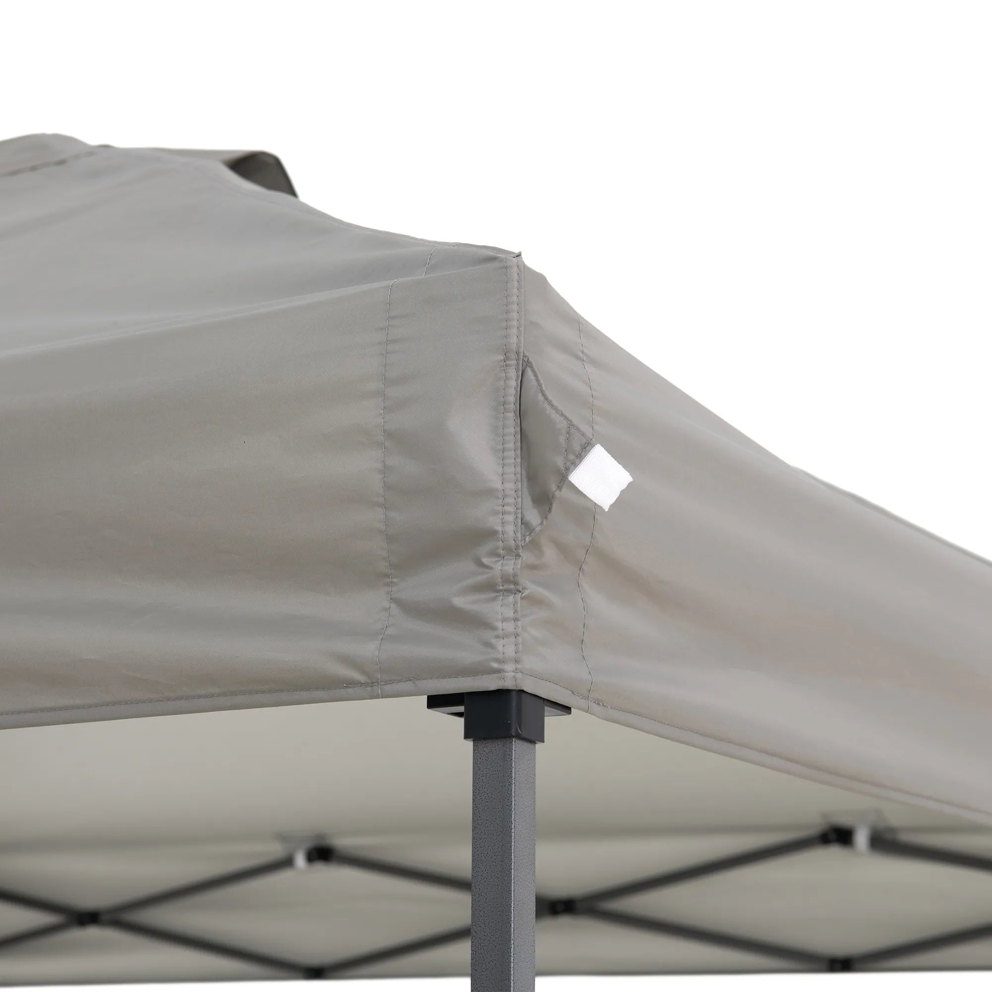 SUNJOY 10x10 Pop Up Gazebo Canopywith Detachable LED Light and Carry bag - Gray