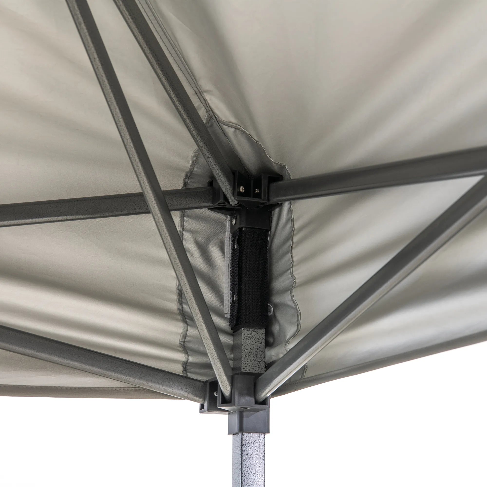SUNJOY 10x10 Pop Up Gazebo Canopywith Detachable LED Light and Carry bag - Gray