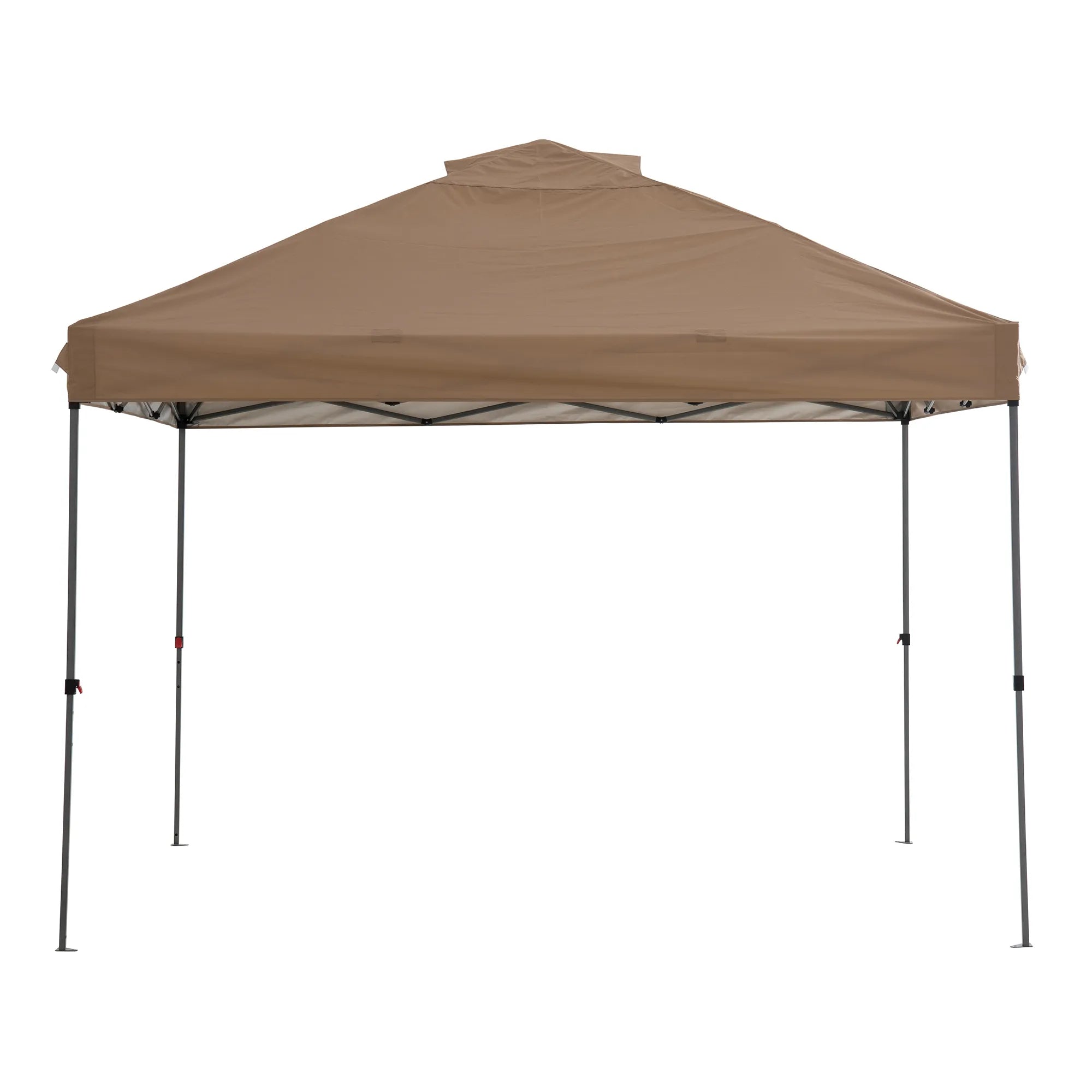 SUNJOY 10x10 Pop Up Gazebo Canopy with Detachable LED Light and Carry bag - Taupe