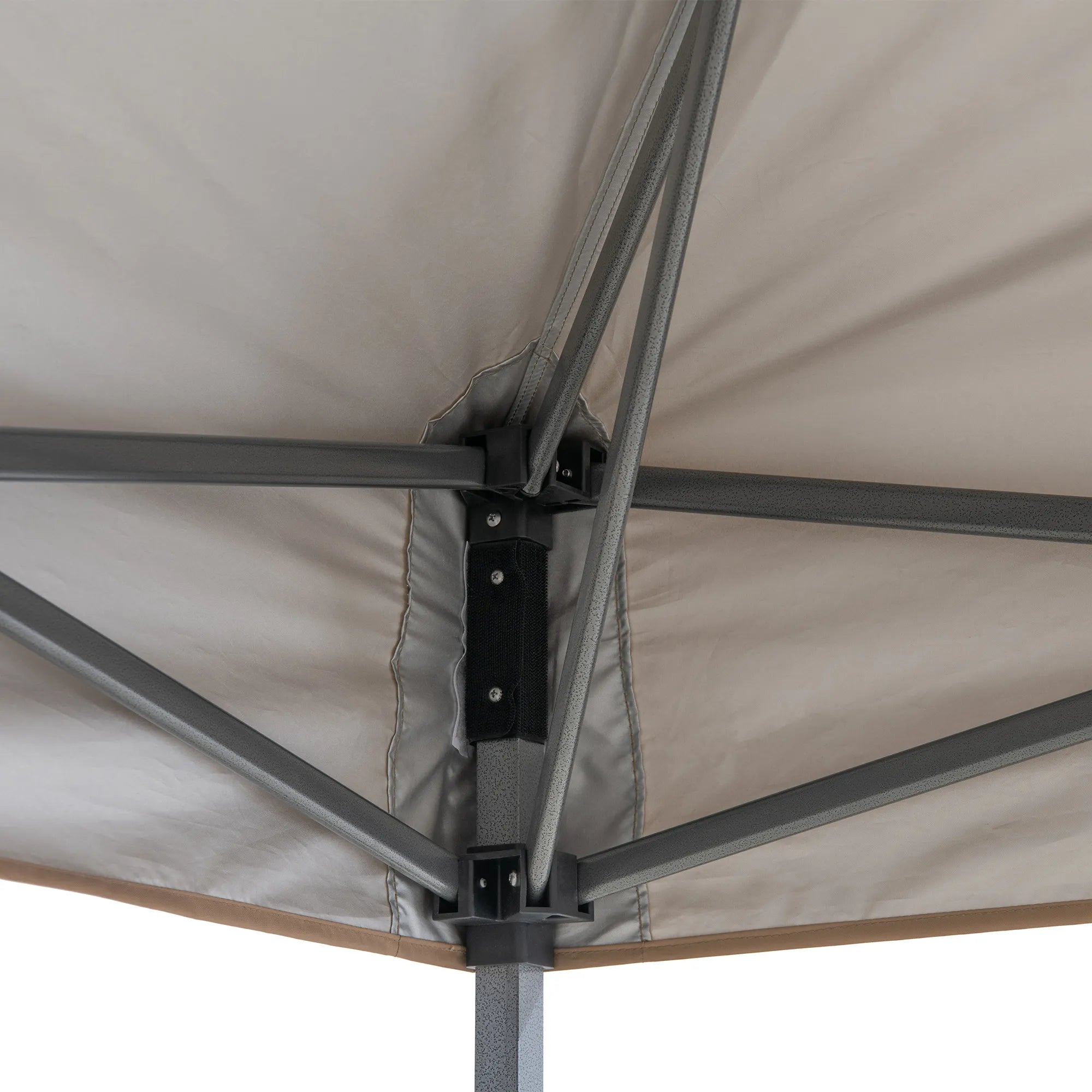 SUNJOY 10x10 Pop Up Gazebo Canopy with Detachable LED Light and Carry bag - Taupe