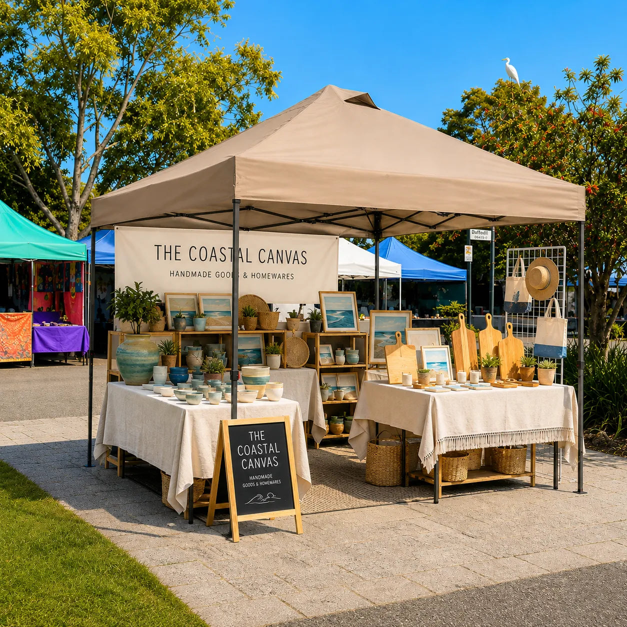 Solis Glow Instant Gazebo, 10×10 - Desert Taupe