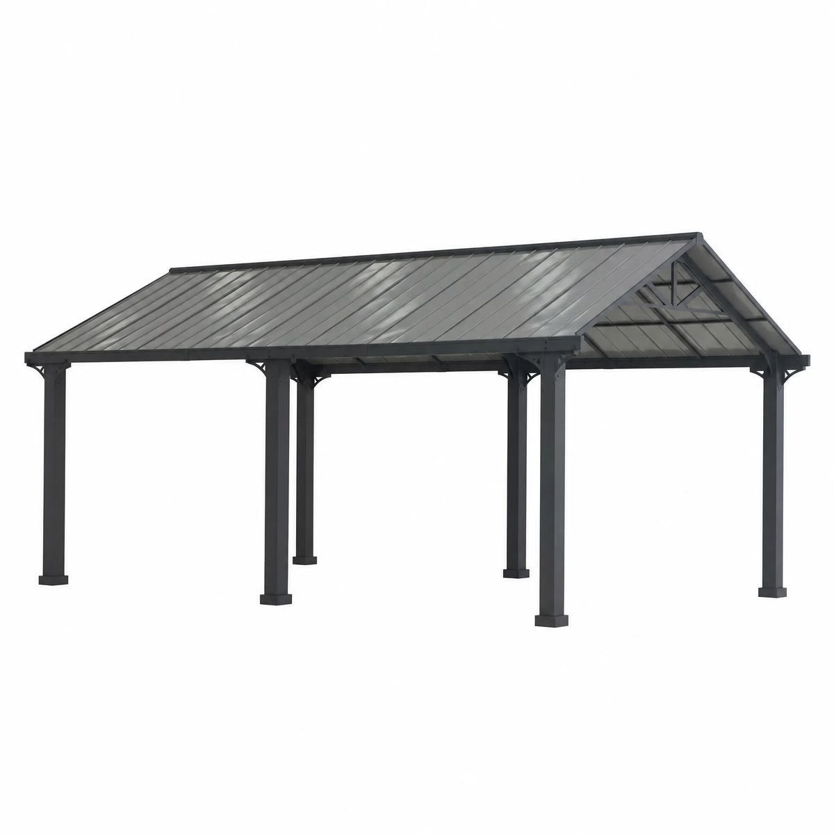 EIGER Heavy Duty Galvanized Steel Carport 6.1m x 3.67m