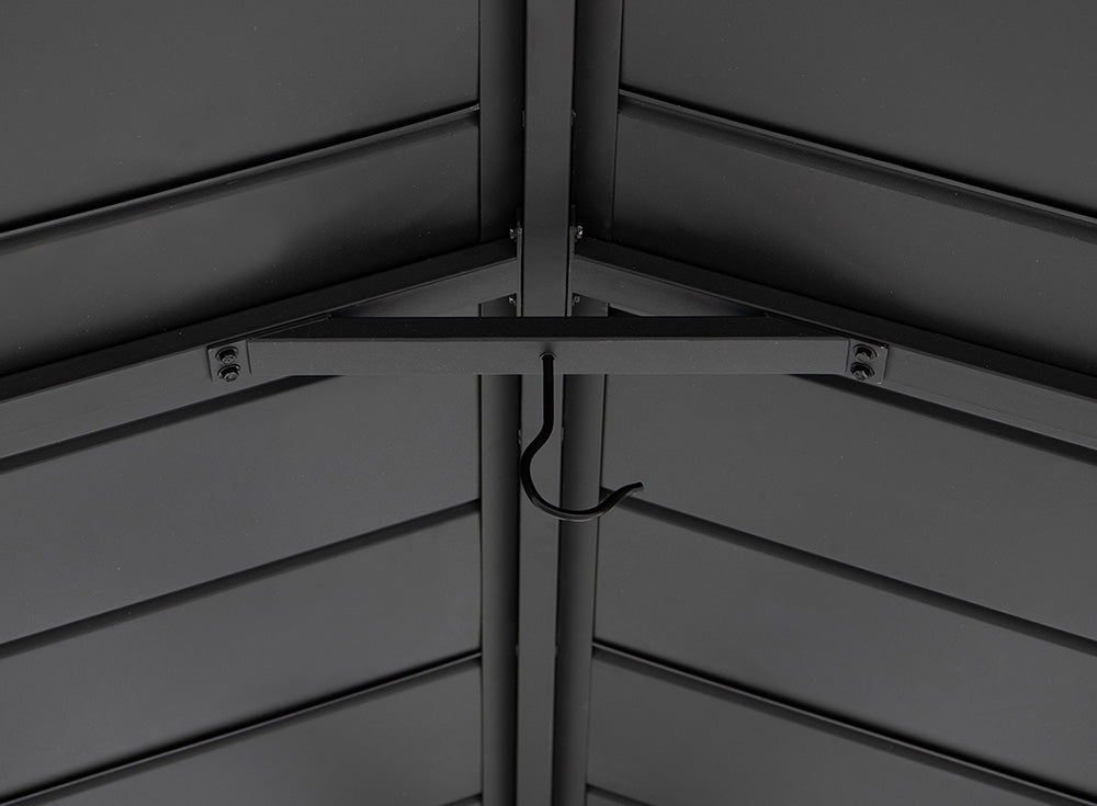 SUNJOY 20x14 Steel Carport Sturdy Gazebo with 2 Ceiling Hooks