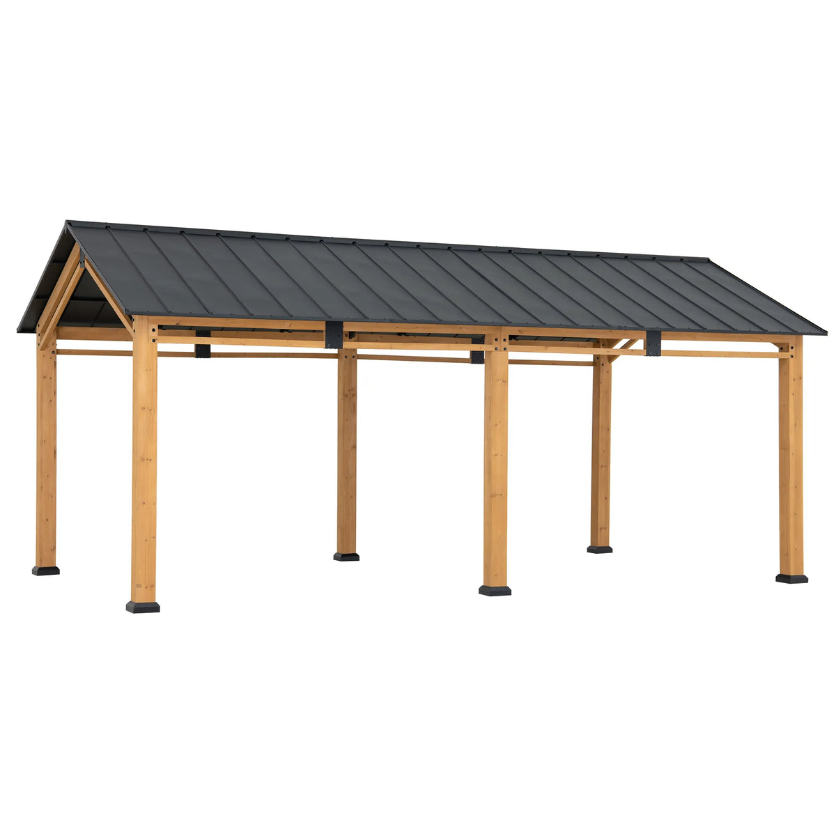 DIRAN Heavy Duty Wood Carport 6.03m x 3.36m