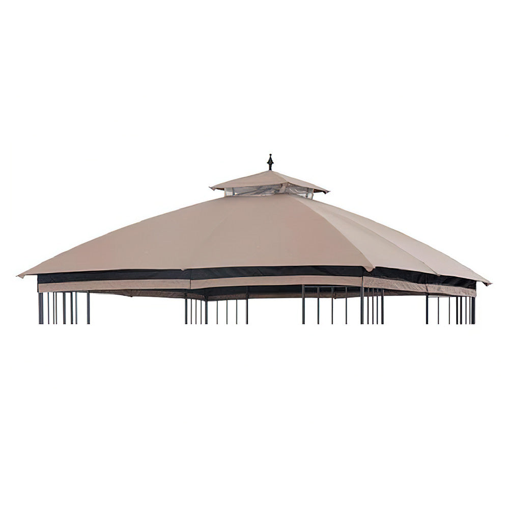 Sunjoy Khaki+Black Replacement Canopy For Easy Up Domed Softtop Gazebo (10X10 Ft) L-GZ038PST-F Sold At Lowe's.