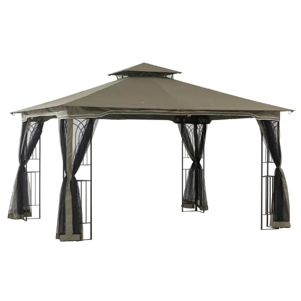 SUNJOY Khaki Replacement Canopy For Regency Gazebo (11X13 Ft) A101004104 Sold At OSJ/OSJ.COM
