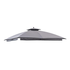 Sunjoy Dark Gray+Black Replacement Canopy For Grey domed roof Soft Top Gazebo A101001410 Sold At Lowe's & Rona.